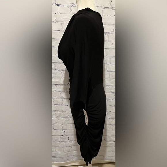 NWT Tiana B. Drape Neckline Ruched Accent 3/4 Sleeve Dress Large - Picture 3 of 10